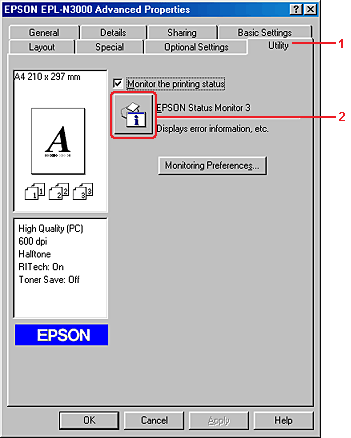 epson status monitor 3 windows 7 64 bit
