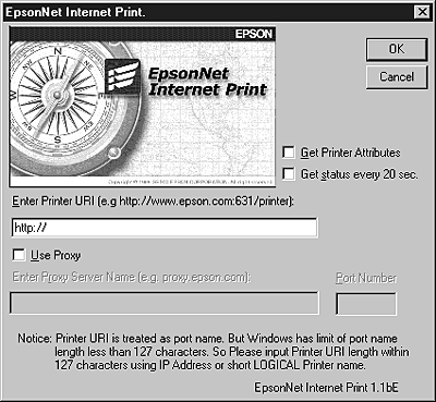 Setting Up Your Printer Using EpsonNet Print