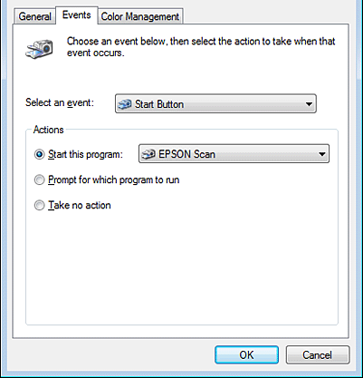 Assigning A Program To A Scanner Button