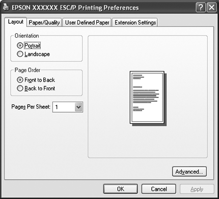 printer icon windows 7