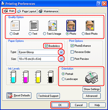 Epson New Printer Setup - PhotoCake® Online